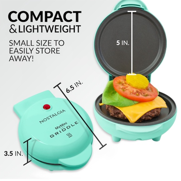Nostalgia MyMini Teal Personal Electric Griddle - Picture 8 of 8